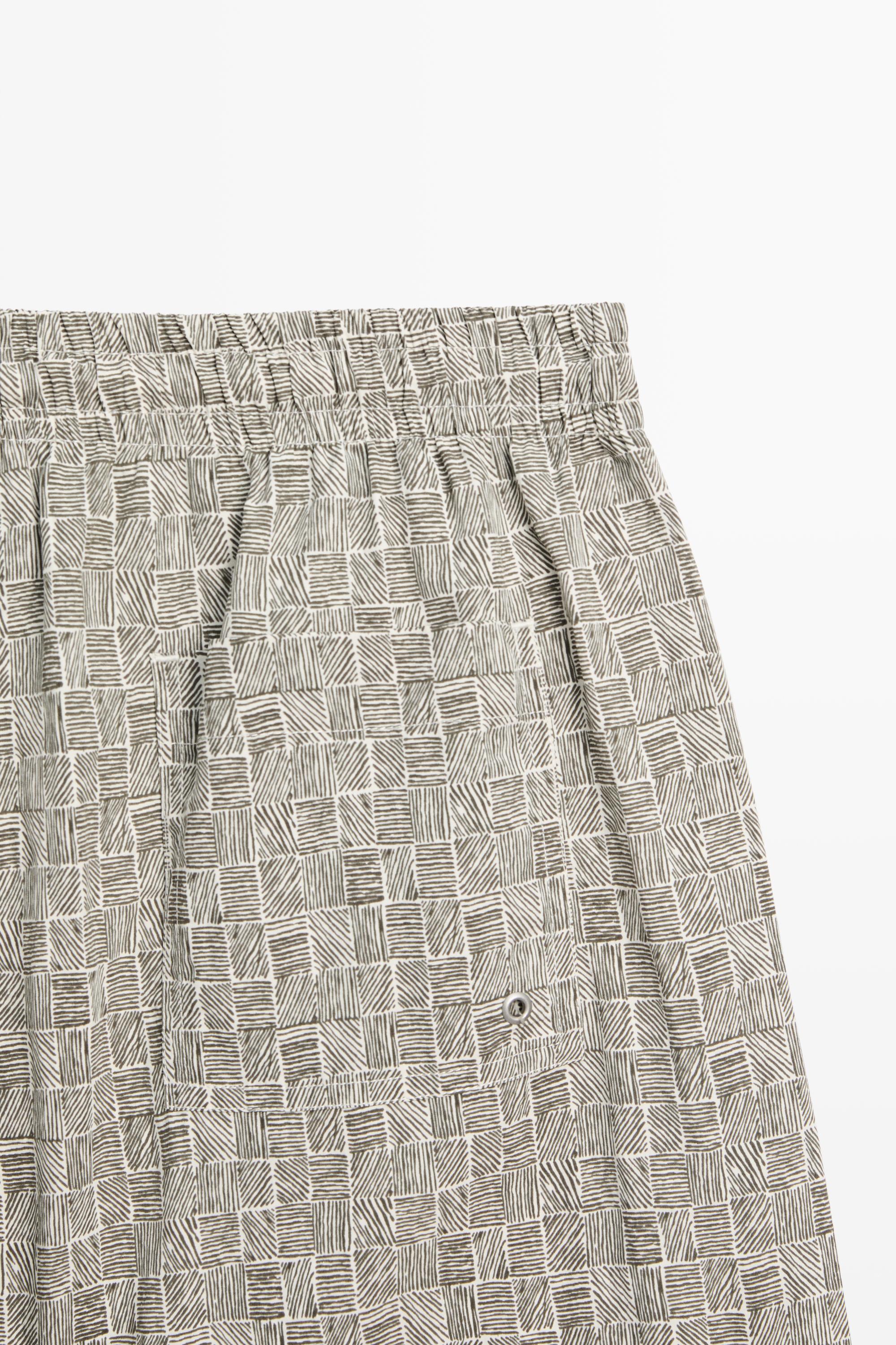 Printed swimming trunks